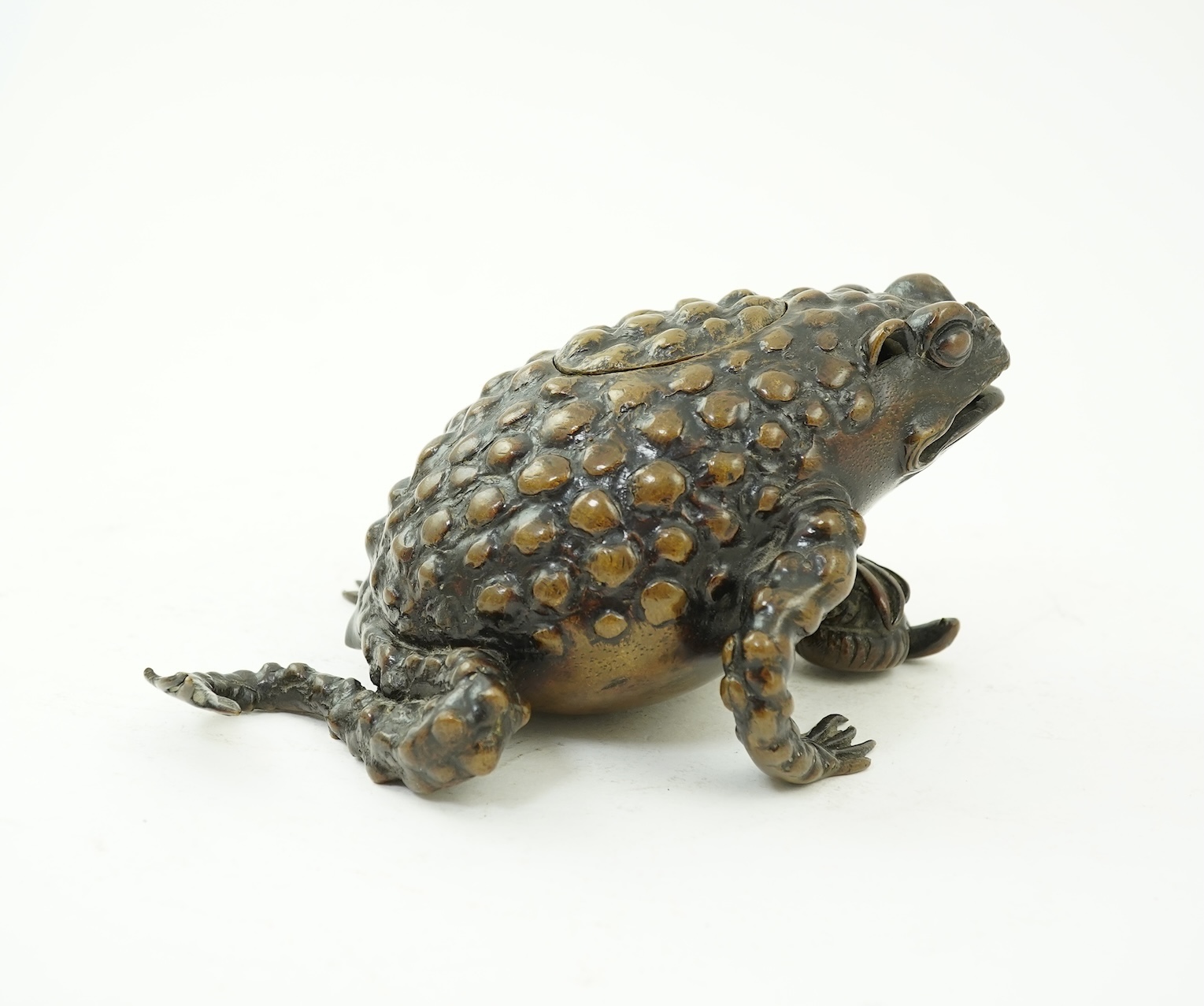 An Italian bronze model of a toad, probably Padua or Florence, c.1600